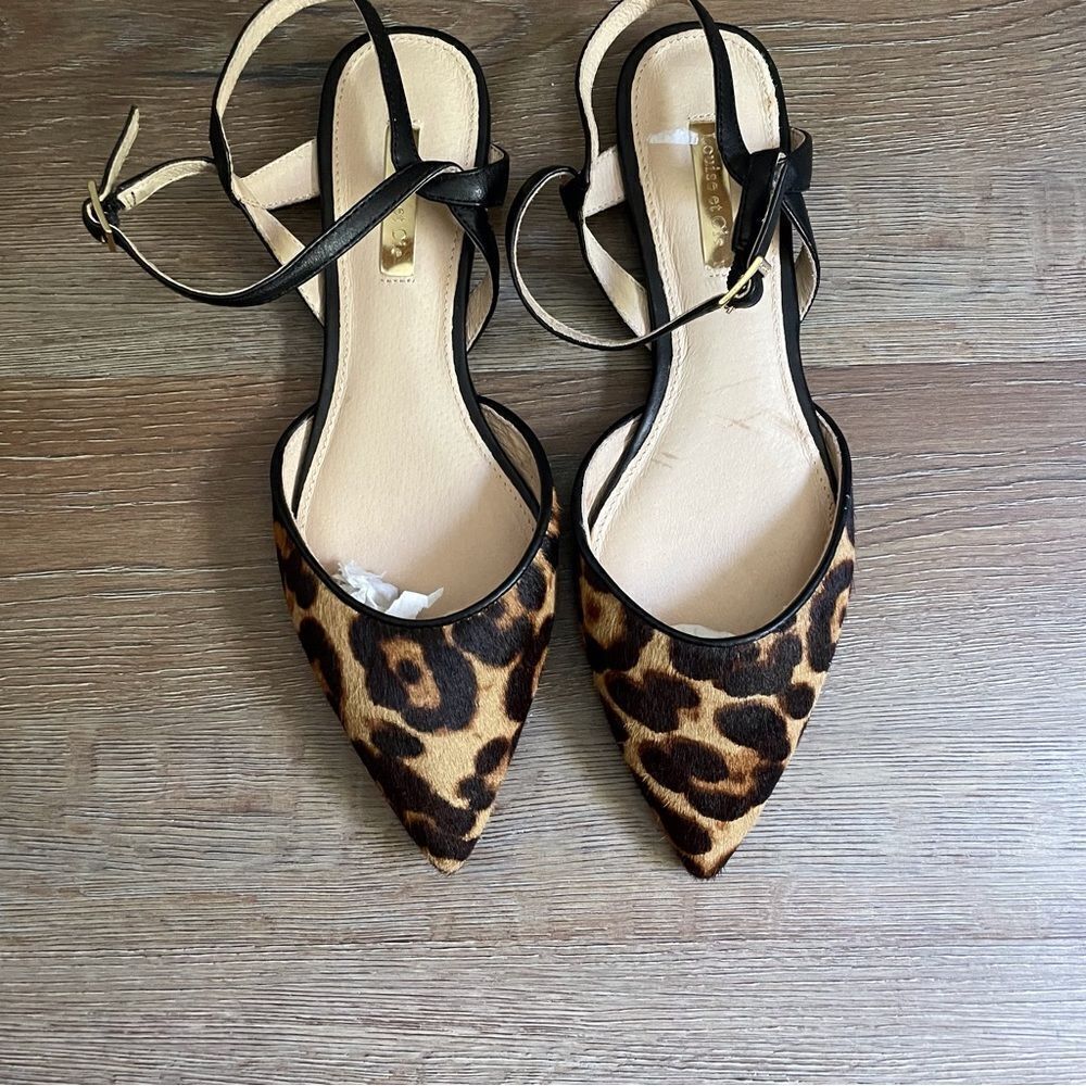 Louise et Cie Carlen Ankle point toe flat - Zeopard SZ 7